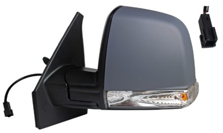 Espejo Retrovisor Completo Izquierdo (Para Pintar) (C/Intermitente) 2 Pines Fiat Doblo (2015.01->) (1 Cristal)