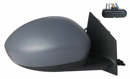 Espejo Retrovisor Completo Derecho Electrico Térmico (Para Pintar) Convexo (S/Temp) 7 Pines Fiat 500e (2020.10->)