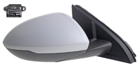 Espejo Retrovisor Completo Derecho Electrico Térmico (Para Pintar) Abatible (C/Memoria) (C/Luz de Cortesía) Convexo 13 Pines Opel Insignia B (2017.03->)