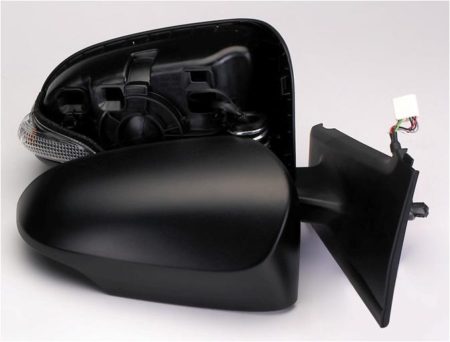 Espejo Retrovisor Completo Derecho Electrico (Para Pintar) Convexo Térmico Abatible (C/Intermitente) 9 Pines Toyota Yaris (2012->)