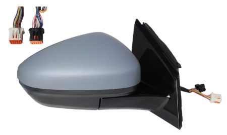 Espejo Retrovisor Completo Derecho Electrico (Para Pintar) Abatible Convexo Térmico (C/Luz de Cortesía) (C/Sensor) 9+2 Pines Opel Grandland X (2017.06->)