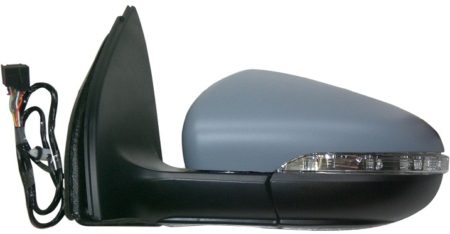 Espejo Retrovisor Completo Izquierdo Electrico (Para Pintar) Asferico Térmico Abatible (C/Intermitente) (C/Luz de Cortesía) 11 Pines Volkswagen Golf (2008->)