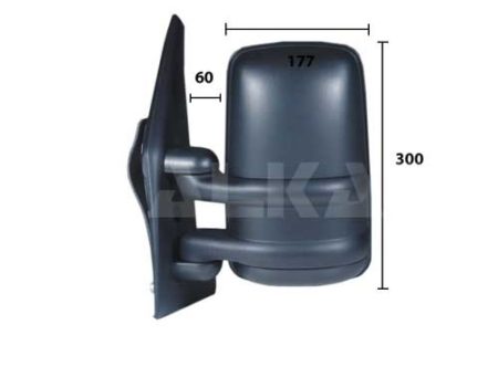 Espejo Retrovisor Completo Izquierdo Manual Convexo (Brazo Corto) Renault Master/Movano (1997->)