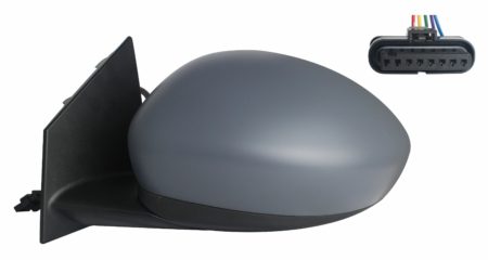 Espejo Retrovisor Completo Izquierdo Electrico Térmico (Para Pintar) Convexo 5 Pines Fiat 500e (2020.10->)