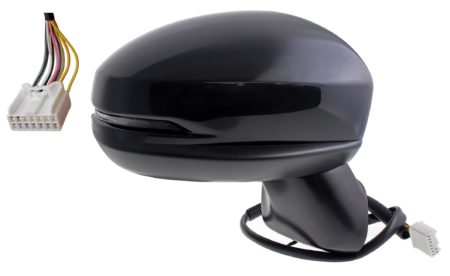 Espejo Retrovisor Completo Derecho Electrico Térmico (Para Pintar) Abatible Convexo (C/Intermitente) 9 Pines Honda Jazz (2015.09->)