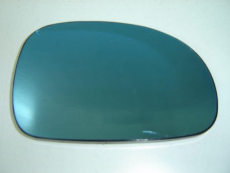 Cristal+Base Espejo Retrovisor Derecho (C/Superior) Azul Peugeot 406 (1995->)