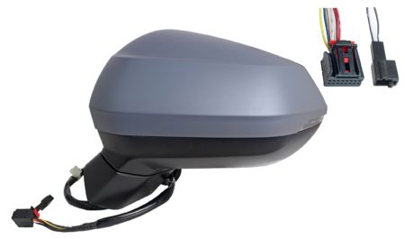 Espejo Retrovisor Completo Izquierdo Electrico (Para Pintar) Térmico Abatible (C/Intermitente) Asferico Angulo/Mor Ant/Enc 10+2 Pines Audi Q2 (2016.06->)