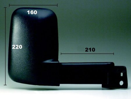 Espejo Retrovisor Completo Derecho Manual (Brazo Largo) Ford Transit (1986->)