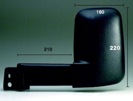 Espejo Retrovisor Completo Izquierdo Manual (Brazo Largo) Ford Transit (1986->)