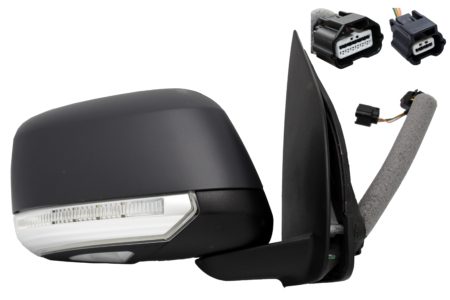 Espejo Retrovisor Completo Derecho Electrico Térmico Convexo (Para Pintar) (C/Intermitente) (C/Memoria) Abatible (C/Luz de Cortesía) Nissan Navara (2007->)