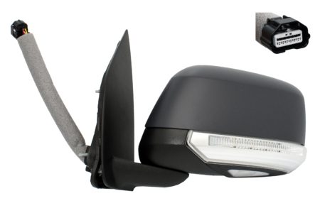 Espejo Retrovisor Completo Izquierdo Electrico Térmico Convexo (Para Pintar) (C/Intermitente) (C/Luz de Cortesía) 9pi Nissan Navara (2007->)