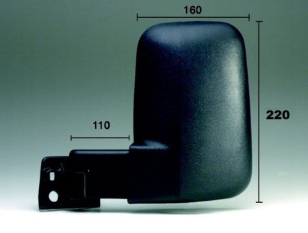 Espejo Retrovisor Completo Izquierdo Manual (Brazo Corto) Ford Transit (1986->)