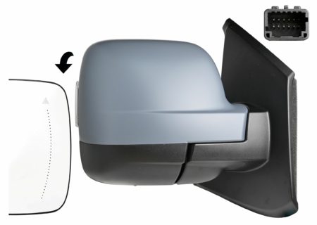 Espejo Retrovisor Completo Derecho Electrico Térmico (C/Intermitente) Abatible Son/Temp (Para Pintar) Asferico (C/Angulo Muerto) 12 Pines Renault Trafic (2021.08->)