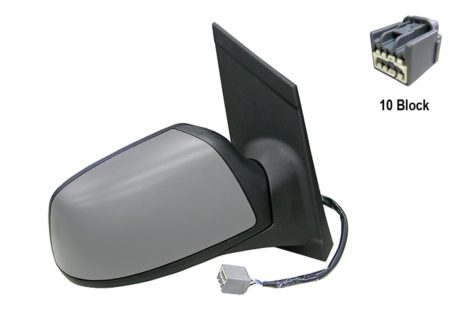 Espejo Retrovisor Completo Derecho Electrico Térmico (Para Pintar) Abatible 7 Pines Ford Focus (2004->)