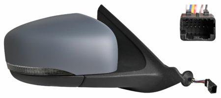 Espejo Retrovisor Completo Derecho Electrico (Para Pintar) (C/Sonda) (C/Intermitente) Convexo 7 Pines Dacia Spring (2021.03->)