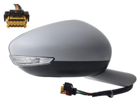 Espejo Retrovisor Completo Derecho Electrico Térmico Abatible (C/Intermitente) (C/Luz de Cortesía) (C/Sensor) 10+2 Pines Peugeot 508 (2014.07->)