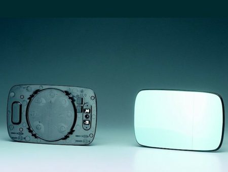 Cristal+Base Espejo Retrovisor Derecho Convexo Azul Bmw E30 (1983->)