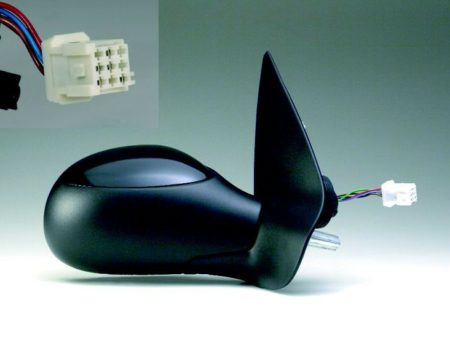 Espejo Retrovisor Completo Derecho Electrico (Para Pintar) Térmico (C/Sonda) Peugeot 206 (1998->)