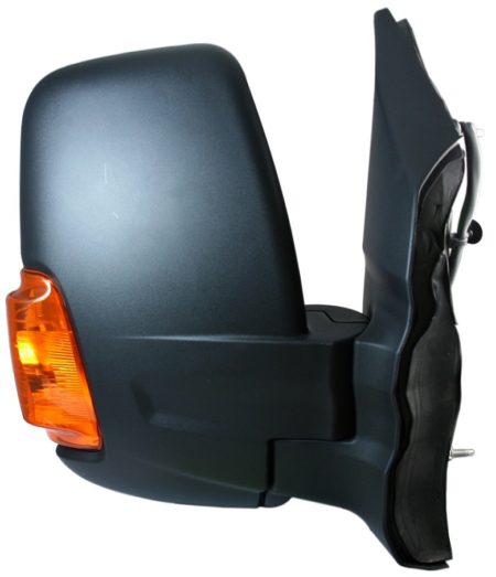 Espejo Retrovisor Completo Derecho Electrico Convexo Térmico (C/Intermitente) Amarillo (Brazo Corto) 16w 6 Pines Ford Transit (2014->)