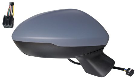 Espejo Retrovisor Completo Derecho Electrico (Para Pintar) Convexo Térmico Abatible (C/Angulo Muerto) 9 Pines Opel Astra K (2015->)