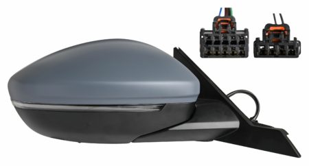 Espejo Retrovisor Completo Derecho Electrico (Para Pintar) (C/Intermitente) Son/Temp Convexo 5+2 Pines Fiat 600 (2023.07->)