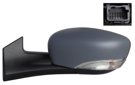 Espejo Retrovisor Completo Izquierdo Electrico Asferico Térmico (Para Pintar) (C/Intermitente) 7 Pines Renault Zoe (2012.06->)