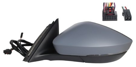 Espejo Retrovisor Completo Izquierdo Electrico (Para Pintar) Abatible (C/Memoria) (C/Intermitente) Luz Cort Convexo Térmico 15 Pines Skoda Superb III (2015.03->)