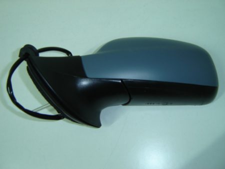 Espejo Retrovisor Completo Izquierdo Electrico (Para Pintar) Convexo Térmico Azul Peugeot 407 (2004->)