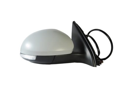 Espejo Retrovisor Completo Derecho Electrico (Para Pintar) Convexo Térmico Abatible (C/Memoria) (C/Intermitente) (C/Luz de Cortesía) 13 Pines Volkswagen Tiguan (2008->)