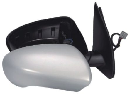 Espejo Retrovisor Completo Derecho Electrico Térmico (Para Pintar) Convexo 5 Pines Nissan Qashqai (2007->)