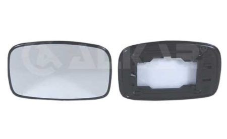 Cristal+Base Espejo Retrovisor Derecho (C/Superior) Ford Fiesta (94/1996->) (Retangular)