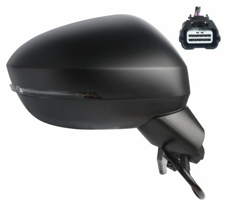 Espejo Retrovisor Completo Derecho Electrico (C/Intermitente) (Para Pintar) Convexo 5 Pines Nissan Juke (2019.08->)
