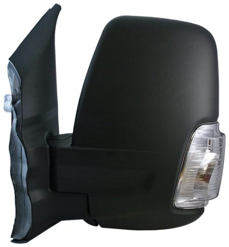 Espejo Retrovisor Completo Izquierdo Manual Convexo (C/Intermitente Blanco) (Brazo Corto) 5w 2 Pines Ford Transit (2014->)