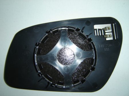 Cristal+Base Espejo Retrovisor Derecho Convexo Térmico (C/Superior) Redondo Ford Focus (2004->)