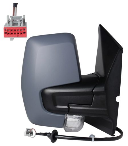 Espejo Retrovisor Completo Derecho Electrico Convexo Térmico (C/Intermitente) 6 Pines Ford Transit Custom (2018.01->)