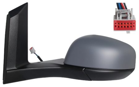 Espejo Retrovisor Completo Izquierdo Electrico Térmico Asferico (Para Pintar) 5 Pines Ford Transit Connect (2018.06->)