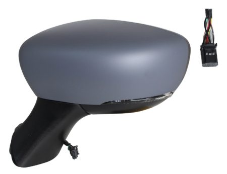 Espejo Retrovisor Completo Izquierdo Electrico (Para Pintar) Térmico Abatible Asferico (C/Intermitente) 9 Pines Renault Clio (2016.07->)