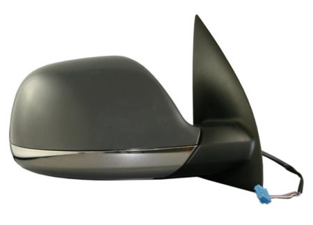 Espejo Retrovisor Completo Derecho Electrico (Para Pintar) Convexo Térmico C/Antena Brazo Cromada Volkswagen Amarok (2010->)