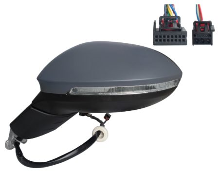 Espejo Retrovisor Completo Izquierdo Electrico Térmico Asferico (C/Intermitente) (C/Memoria) Abatible C/L Cort C/A Mor 11+3 Pines Volkswagen Golf VIII (2019.07->)