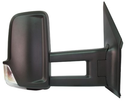 Espejo Retrovisor Completo Derecho Manual Convexo (C/Intermitente) Brazo Largo 2 Pines Mercedes Sprinter/Lt/Crafter (2009->)