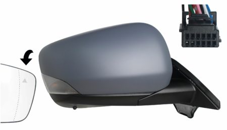 Espejo Retrovisor Completo Derecho Electrico Termico (C/Intermitente) S/Te Asferico (Para Pintar) (C/Angulo Muerto) 10 Pines Mercedes Citan/Kangoo/Townstar (2021->) (Van)