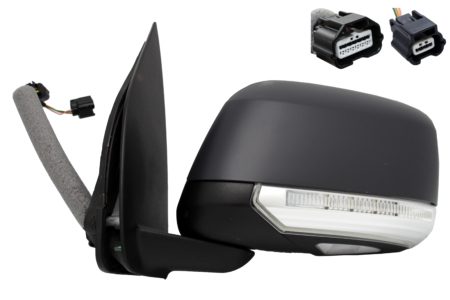 Espejo Retrovisor Completo Izquierdo Electrico Térmico Convexo (Para Pintar) (C/Intermitente) (C/Memoria) Abatible (C/Luz de Cortesía) Nissan Navara (2007->)