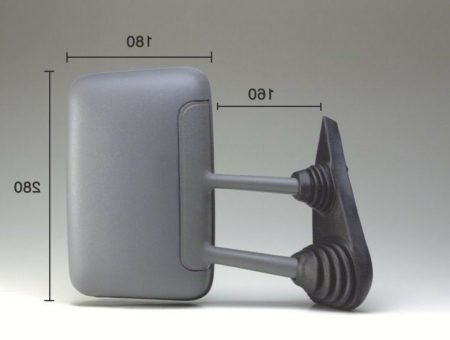 Espejo Retrovisor Completo Derecho Manual Iveco Daily (1990->) (Brazo Largo)