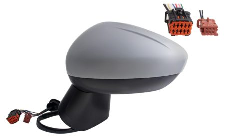 Espejo Retrovisor Completo Izquierdo Electrico Térmico (Para Pintar) Abatible Convexo (C/Angulo Muerto) 7+2 Pines Opel Crossland X (2017.04->)