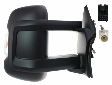 Espejo Retrovisor Completo Derecho Electrico Térmico (C/Intermitente) W16W Brazo Largoc/Antena 9 Pines Fiat Ducato/Jumper (2006->) (22CM)