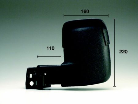 Espejo Retrovisor Completo Izquierdo Manual (Brazo Corto) Ford Transit (1991->)