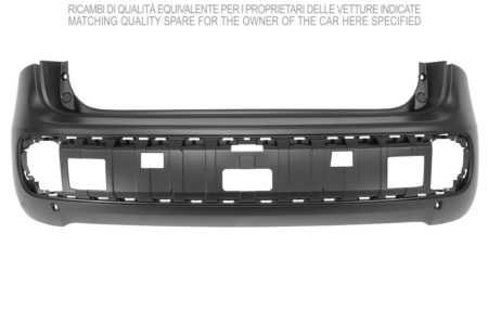 Paragolpes Trasero (Para Pintar) (C/2 Agujeros Sensor) Fiat Panda (2012->)