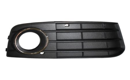 Rejilla Derecha Paragolpes Frontal Audi A4 (C/Agujeros Cerrada+Aro Antiniebla Cromado) (2007->)