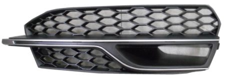 Rejilla Derecha Paragolpes Frontal 3/(5P) Audi A3 (2012.10->) (C/Moldura Cromada) Mod S-Line)