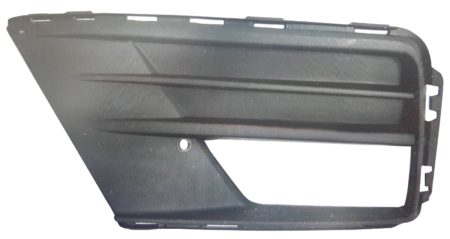 Rejilla Izquierda Paragolpes Frontal Volkswagen Caddy (Negra C/Agujeros) (2016->) (Para Paragolpes Negro)